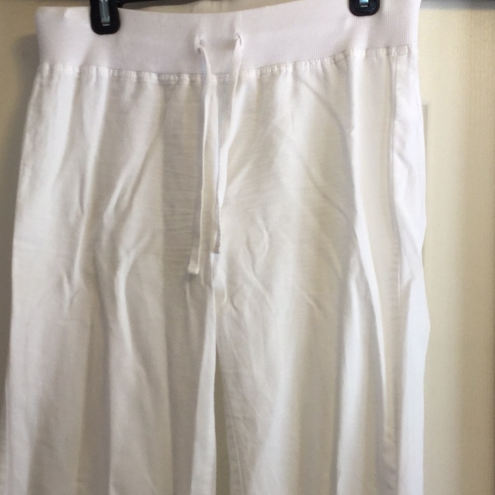 Linen Banana Republic White Pants